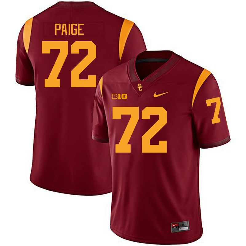 USC Trojans #72 Elijah Paige Big 10 Conference College Football Jerseys Stitched Sale-Cardinal